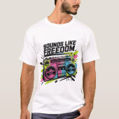 Klinkt als vrijheid t-shirt (Voorkant)