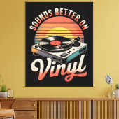 Klinkt beter op vinyl canvas afdruk (Insitu (Woonkamer))