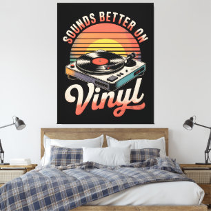 Klinkt beter op vinyl canvas afdruk