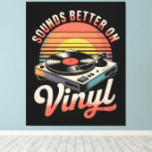 Klinkt beter op vinyl canvas afdruk (Insitu (Houten vloer))