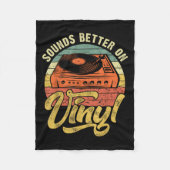 Klinkt beter op vinyl - muziek met een overloopsch fleece deken (Voorkant)
