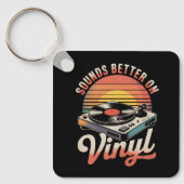 Klinkt beter op vinyl sleutelhanger (Voorkant)