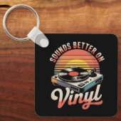 Klinkt beter op vinyl sleutelhanger (Voorkant)