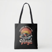 Klinkt beter op vinyl tote bag (Voorkant)