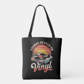 Klinkt beter op vinyl tote bag (Achterkant)