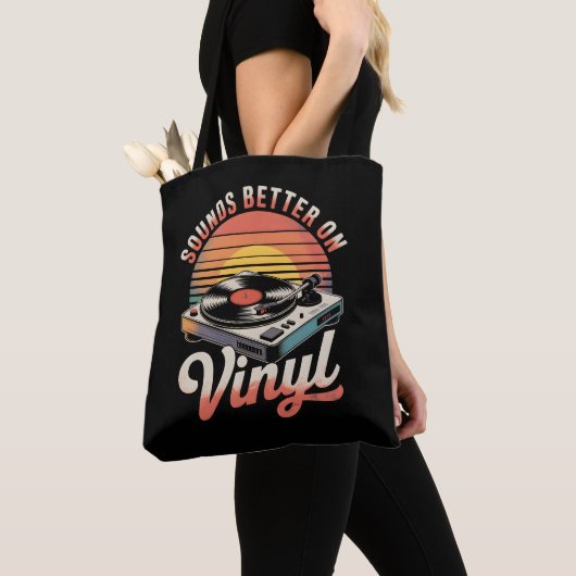 Klinkt beter op vinyl tote bag (Dichtbij)