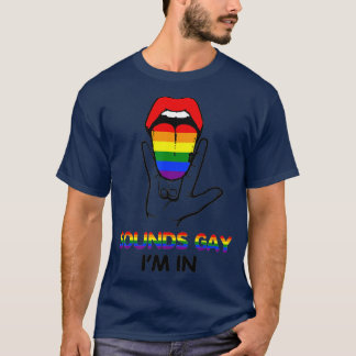 Klinkt bij mij in met regenboogvlag voor voorafgaa t-shirt
