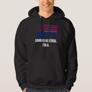 Klinkt biseksueel ik zit in biseksuele vlag, bt Ga Hoodie