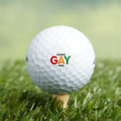 Klinkt Gay Ik ben in Funny Pride Month Pride Flag Golfballen (Insitu Shirt)