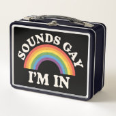 Klinkt gay Ik ben in Grappige LGBTQ Pride Rainbow (Voorkant)