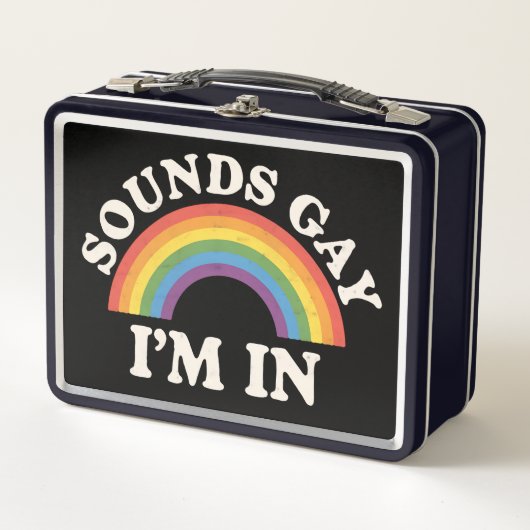 Klinkt gay Ik ben in Grappige LGBTQ Pride Rainbow (Voorkant)