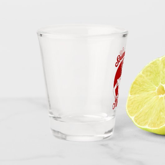 Klinkt gay ik ben in lesbisch cowgirl howdy shot glas (Links)