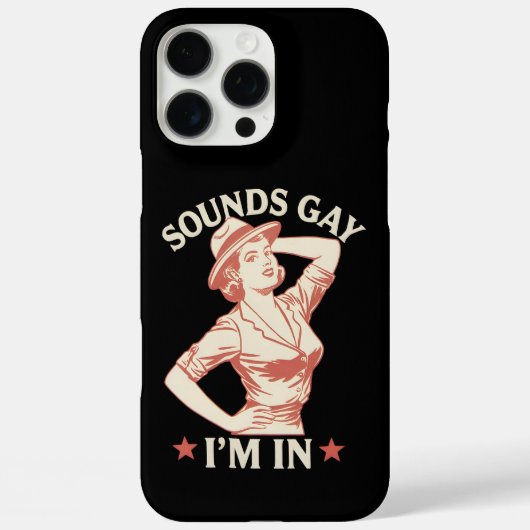 Klinkt gay Ik ben in lesbische Cowgirl Howdy LGBTQ Case-Mate iPhone Case (Achterkant)