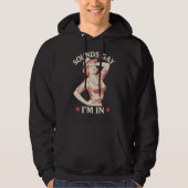 Klinkt gay Ik ben in lesbische Cowgirl Howdy LGBTQ Hoodie (Voorkant)
