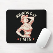 Klinkt gay Ik ben in lesbische Cowgirl Howdy LGBTQ Muismat (Met muis)