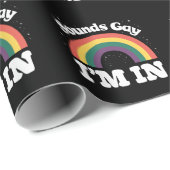 Klinkt gay Ik ben in LGBTQ Pride Maand Cadeaupapier (Rol Hoek)