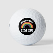 Klinkt gay Ik ben in LGBTQ Pride Maand Golfballen (Voorkant)
