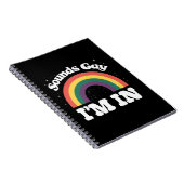 Klinkt gay Ik ben in LGBTQ Pride Maand Notitieboek (Rechterzijde)
