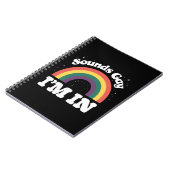 Klinkt gay Ik ben in LGBTQ Pride Maand Notitieboek (Linkerzijde)