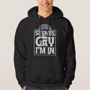 Klinkt Gay Ik Ben In Minimalistische LGBTQ Regenbo Hoodie