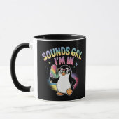 Klinkt gay Ik ben in Pride Maand Design - Penguin Mok (Links)