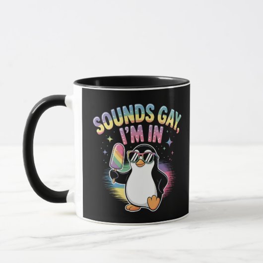 Klinkt gay Ik ben in Pride Maand Design - Penguin Mok (Links)