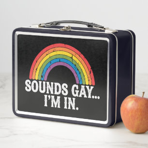 Klinkt Gay Ik Ben In Regenboog LGBTQ Vintage Retro