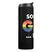 Klinkt Gay Ik ben Rainbow LGBTQ Pride Thermosbeker (Gedraaid links)
