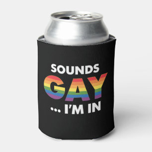 Klinkt Gay Ik Ben Regenboog LGBTQ Pride Blikjeskoeler