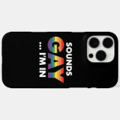 Klinkt Gay Ik Ben Regenboog LGBTQ Pride Case-Mate iPhone Case (Achterkant (horizontaal))