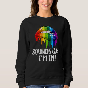 Klinkt gay ik ben trots LGBT vlag regenboog Trui