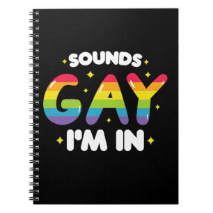 Klinkt Gay, Ik Doe Mee Funny LGBT Pride Notitieboek