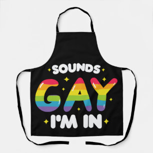 Klinkt Gay Ik Doe Mee Funny LGBT Pride Schort