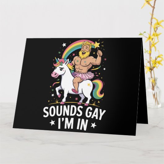 Klinkt Gay, Ik Doe Mee Kaart (Gele Bloem)