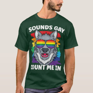 Klinkt Gay Pride Wolf Rainbow Flag LGBT Community T-shirt
