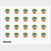 Klinkt goed binnen vierkante sticker (Vel)