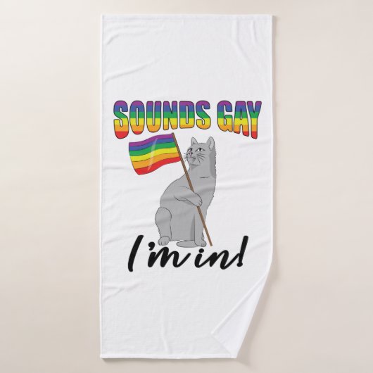 Klinkt goed dat ik in de kat zit badhanddoek (Badhanddoek)