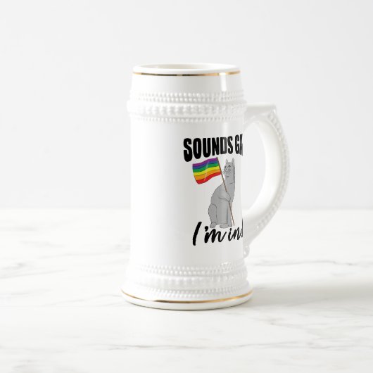 Klinkt goed dat ik in de kat zit bierpul (Voorkant rechts)