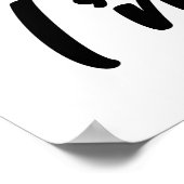 Klinkt goed dat ik in de kat zit poster (Hoek)