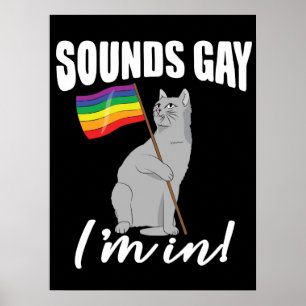Klinkt goed dat ik in de kat zit poster