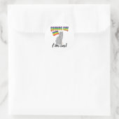 Klinkt goed dat ik in de kat zit ronde sticker (Tas)
