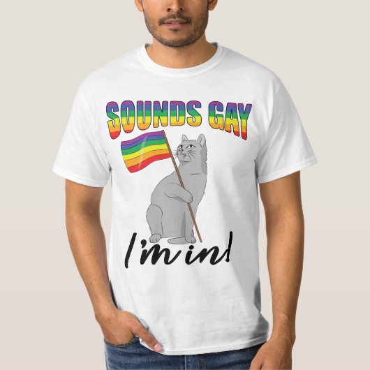 Klinkt goed dat ik in de kat zit t-shirt (Voorkant)