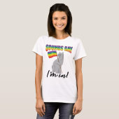 Klinkt goed dat ik in de kat zit t-shirt (Voorkant volledig)