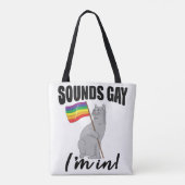 Klinkt goed dat ik in de kat zit tote bag (Achterkant)