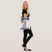 Klinkt goed dat ik in de kat zit tote bag (Op model)