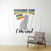 Klinkt goed dat ik in de kat zit wandkleed (In Situ (horizontaal))