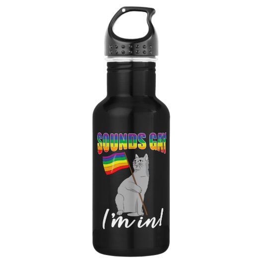 Klinkt goed dat ik in de kat zit waterfles (Voorkant)