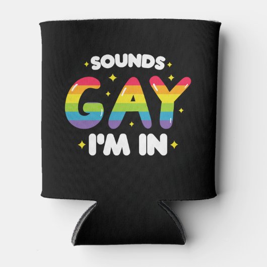 Klinkt goed dat ik in grappige LGBT Pride ben Blikjeskoeler (Voorkant)