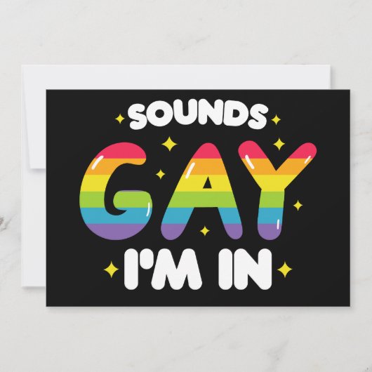 Klinkt goed dat ik in grappige LGBT Pride ben Kaart (Voorkant)