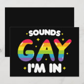 Klinkt goed dat ik in grappige LGBT Pride ben Kaart (Voorkant / Achterkant)